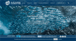 Desktop Screenshot of bluemarinefoundation.com